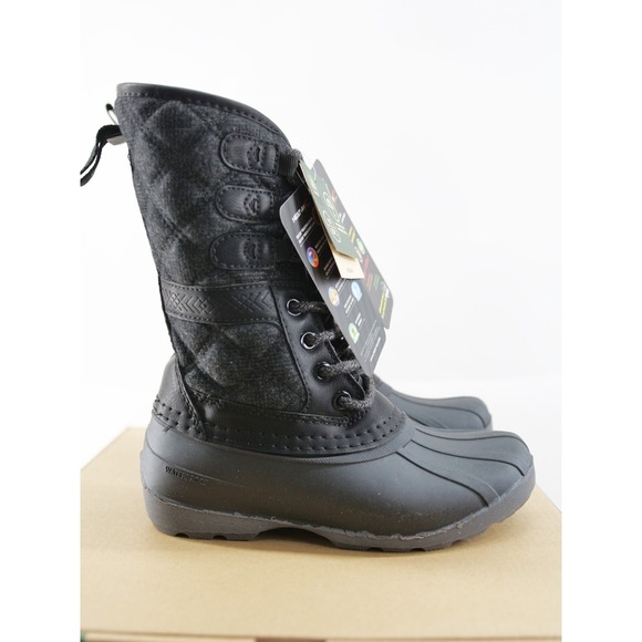 Kamik Girls Sierra Black Waterproof‎ Boots Size 12 - Picture 1 of 11
